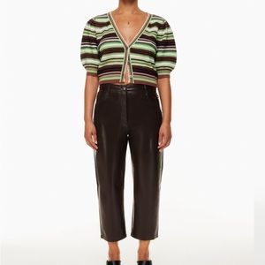 Wilfred Vegan Leather cropped pants